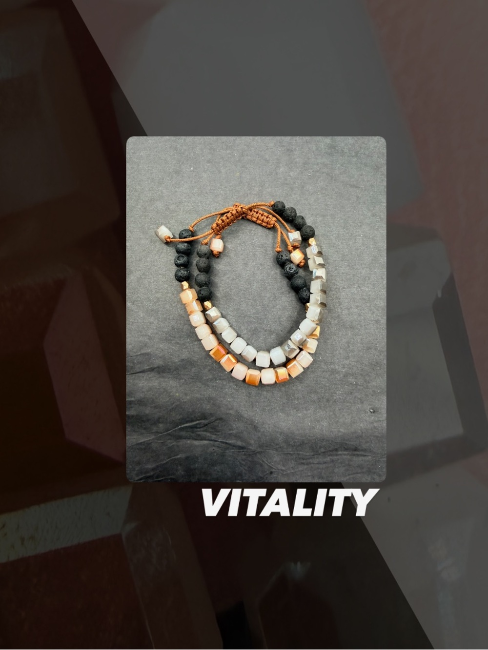 EUC Vitality Glass Diffuser Bracelet Set